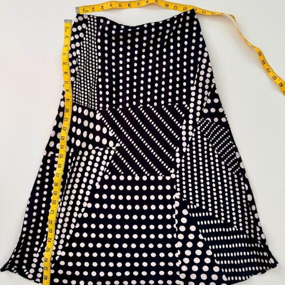 NWT Express Black and White Polka Dot Pull-On Skirt - Picture 5 of 5